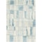 Homeroots 5 ft. 3 in. x 7 ft. 7 in. Polypropylene Ivory & Blue Area Rug 352490 - alternate 1